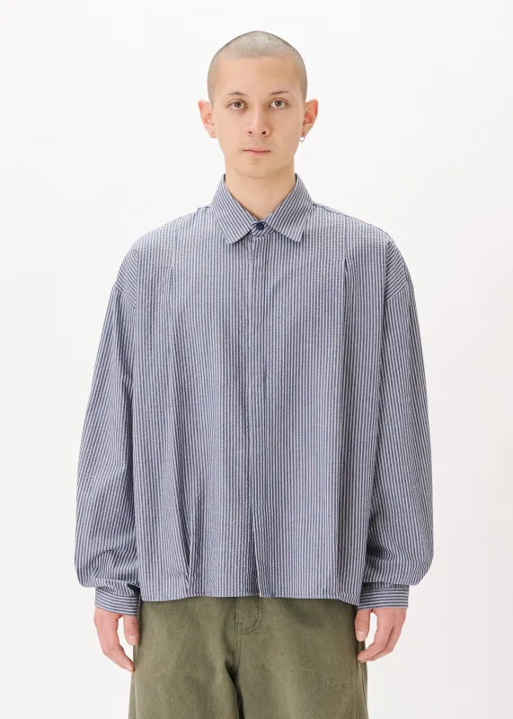 Boxy Pleated Shirt made by Estudio Niksen