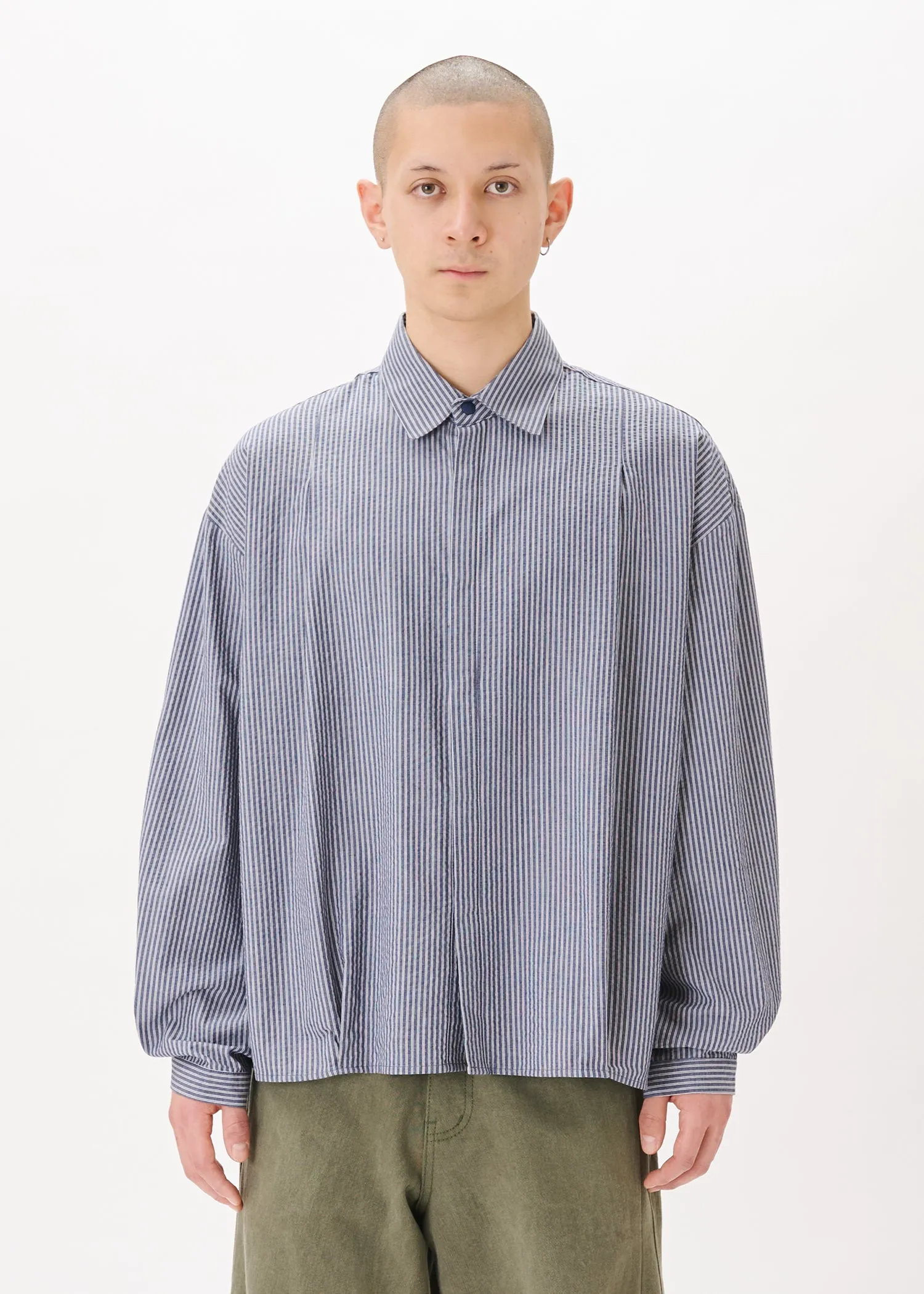 Boxy Pleated Shirt sold by Estudio Niksen