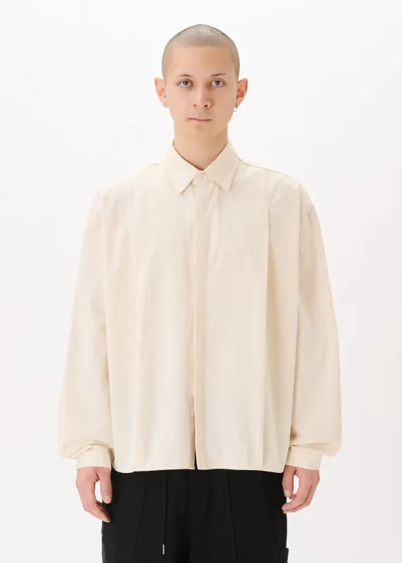 Boxy Pleated Shirt made by Estudio Niksen