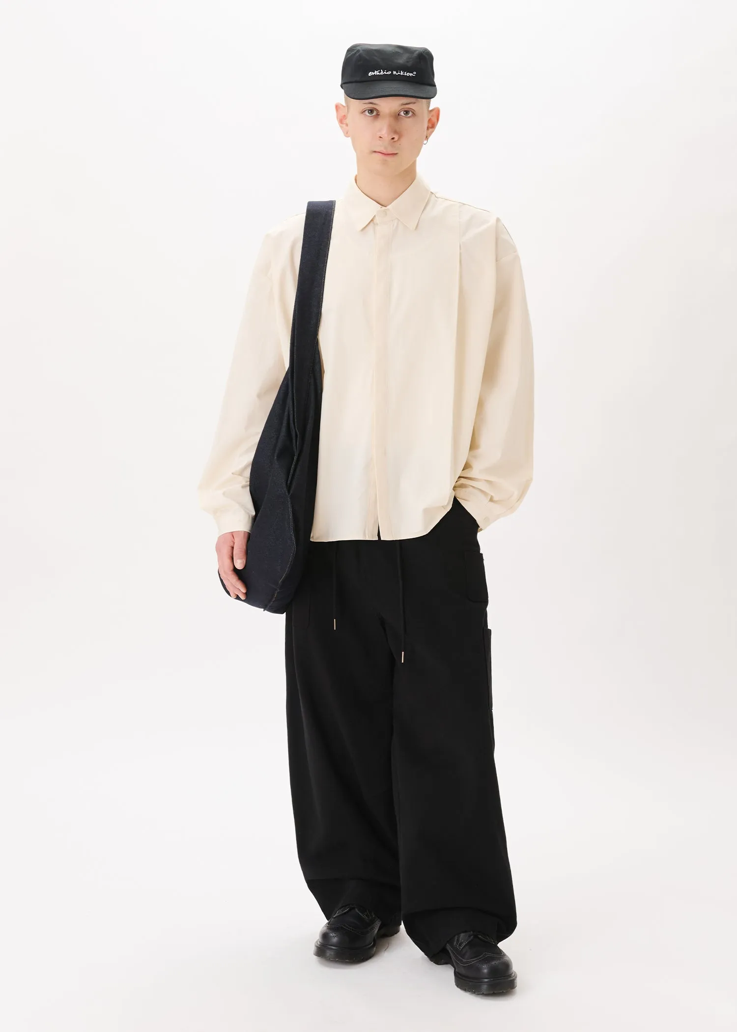 Boxy Pleated Shirt sold by Estudio Niksen product image thumbnail 3