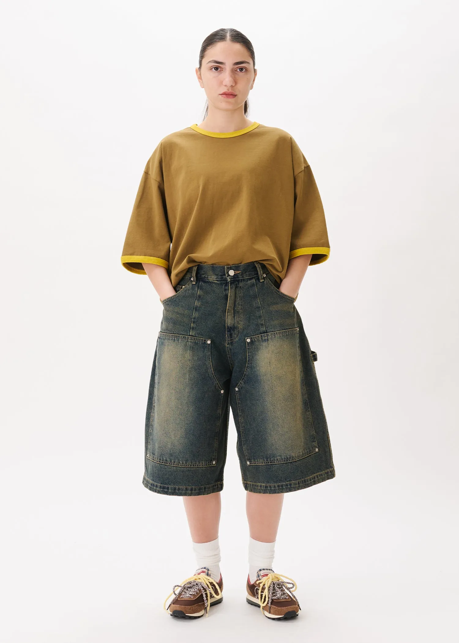 Contrast-rib Cropped Tee sold by Estudio Niksen product image thumbnail 2