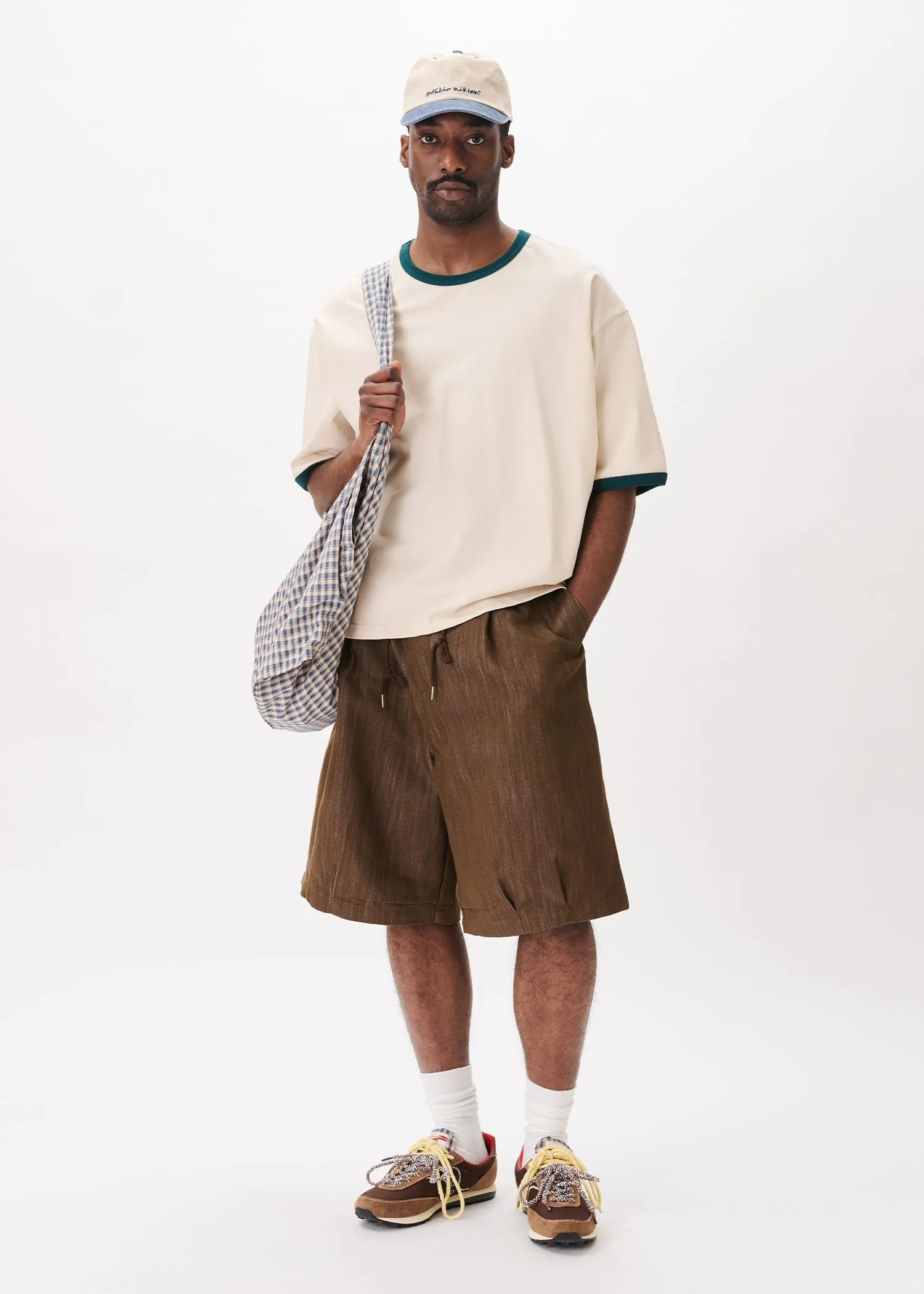 Contrast-rib Cropped Tee sold by Estudio Niksen product image thumbnail 3