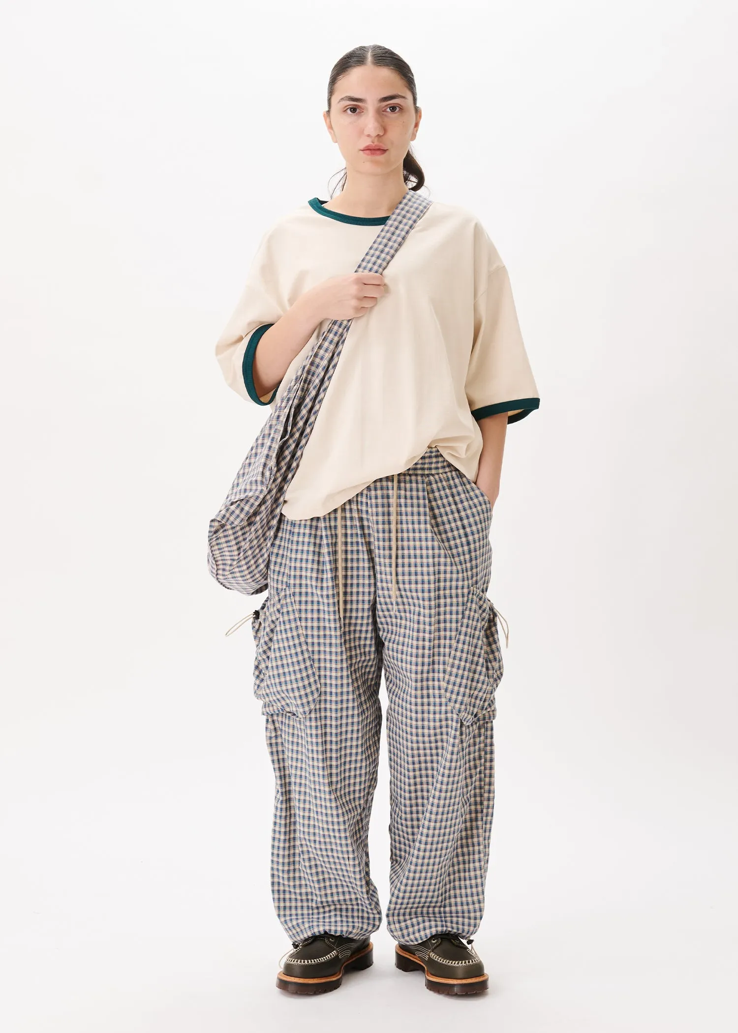 Contrast-rib Cropped Tee sold by Estudio Niksen product image thumbnail 2