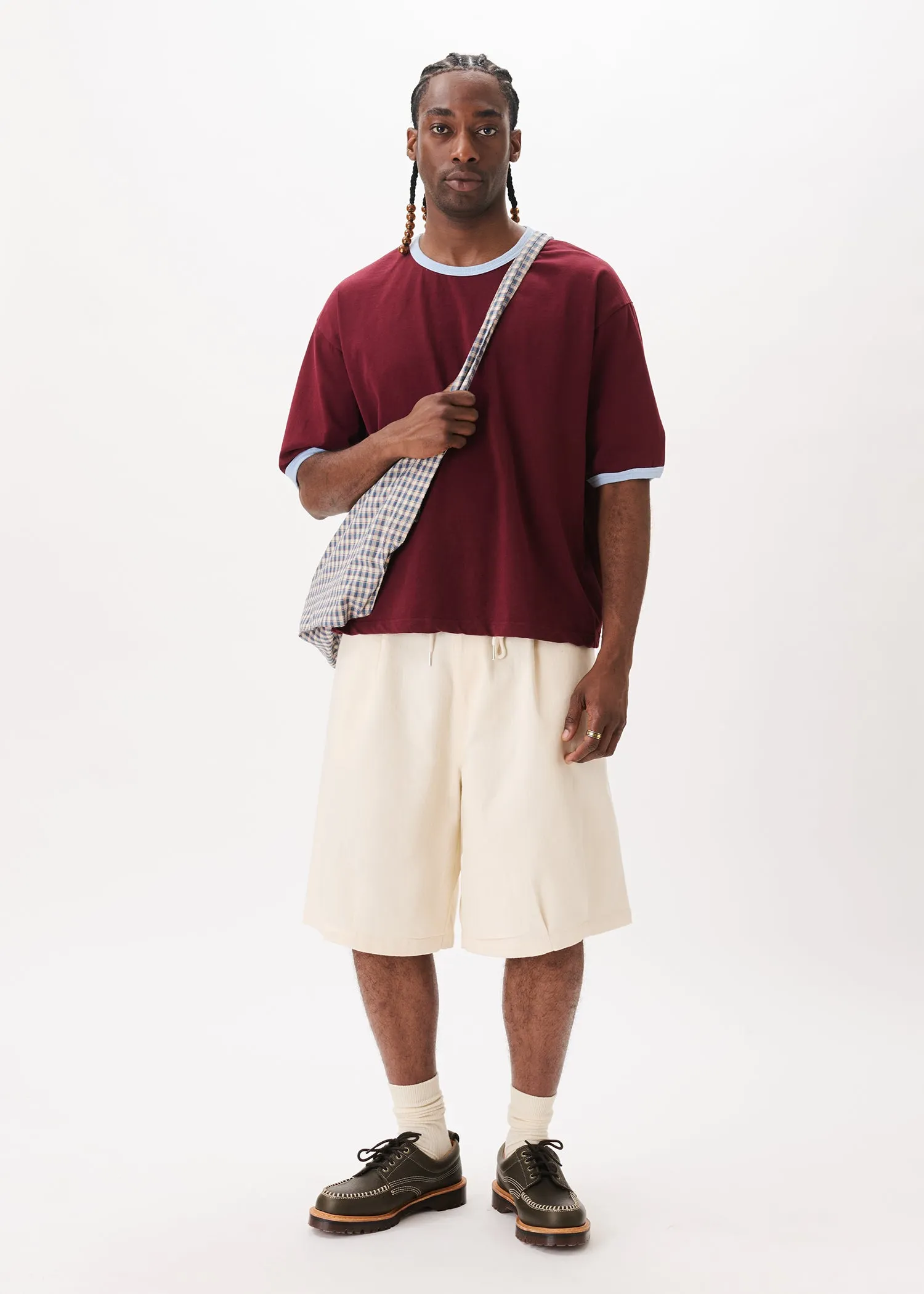 Contrast-rib Cropped Tee sold by Estudio Niksen product image thumbnail 3