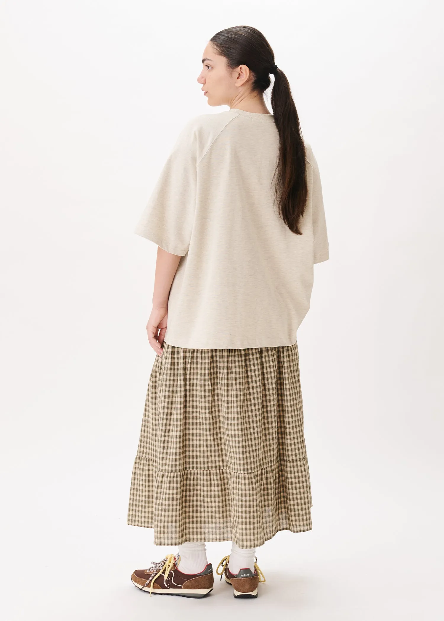 Tiered Checkered Skirt sold by Estudio Niksen product image thumbnail 4