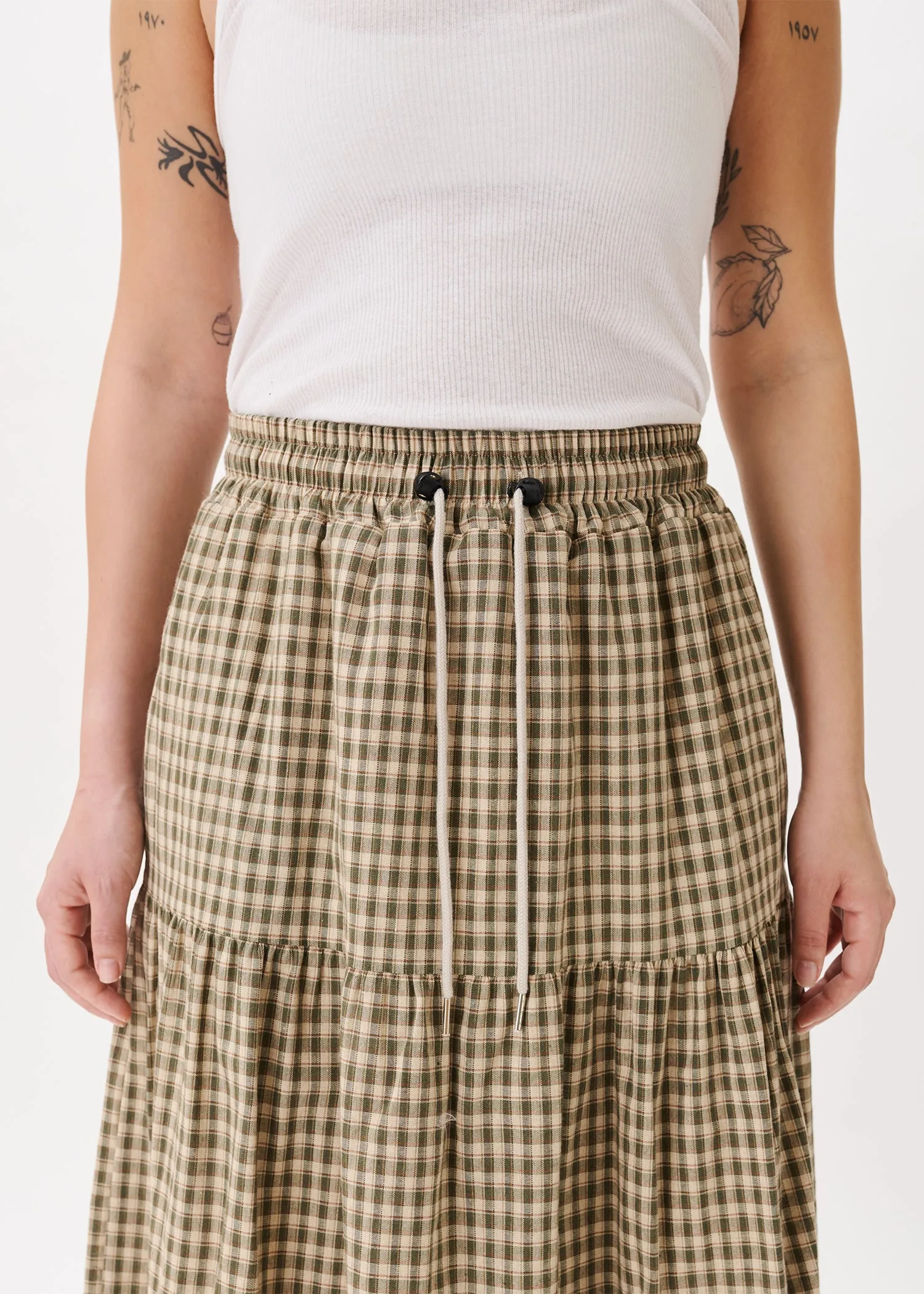 Tiered Checkered Skirt sold by Estudio Niksen product image thumbnail 5
