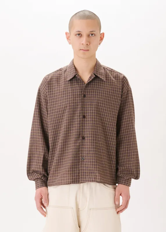 Checkered Boxy Shirt made by Estudio Niksen