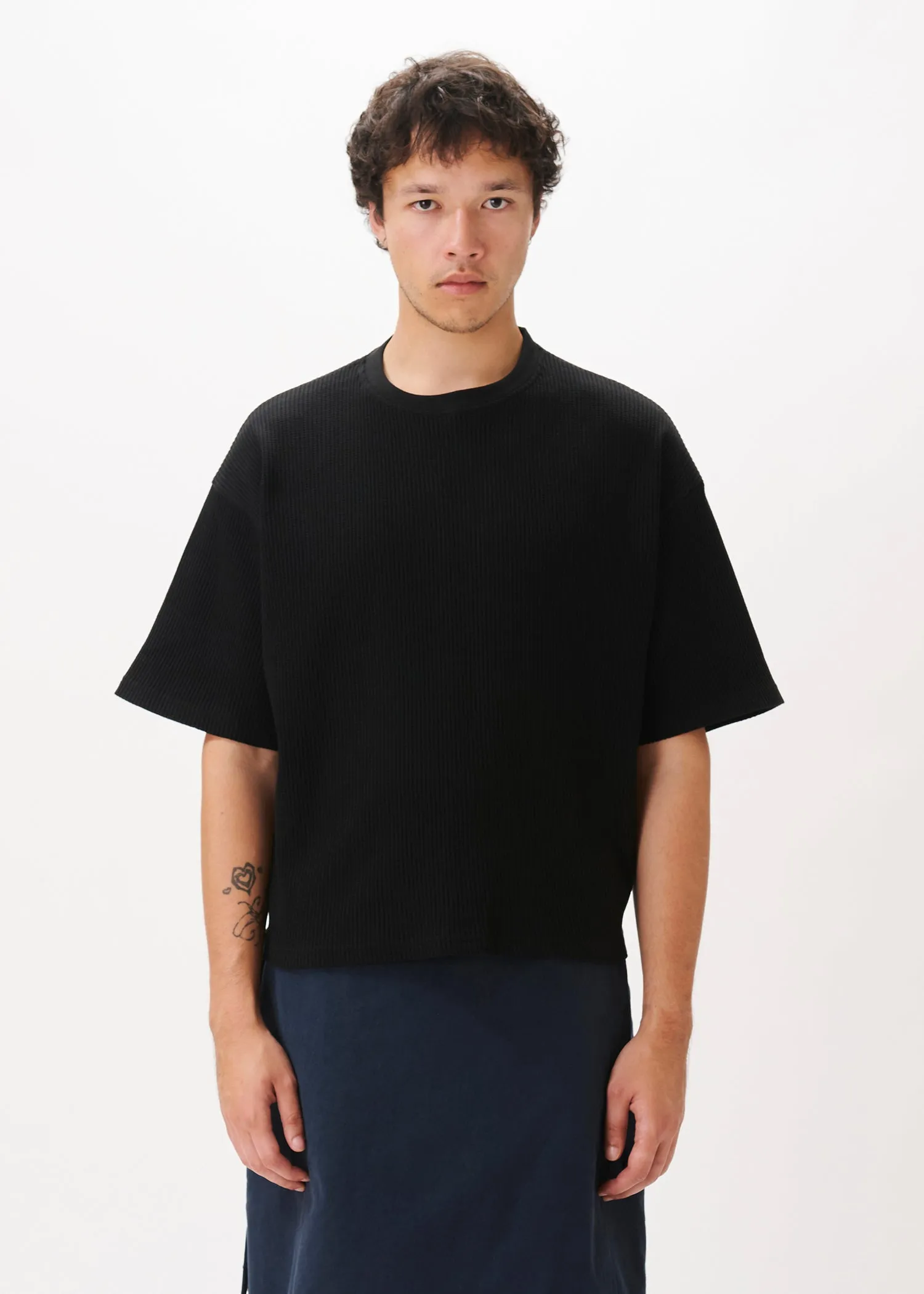 Cropped Waffle Tee sold by Estudio Niksen