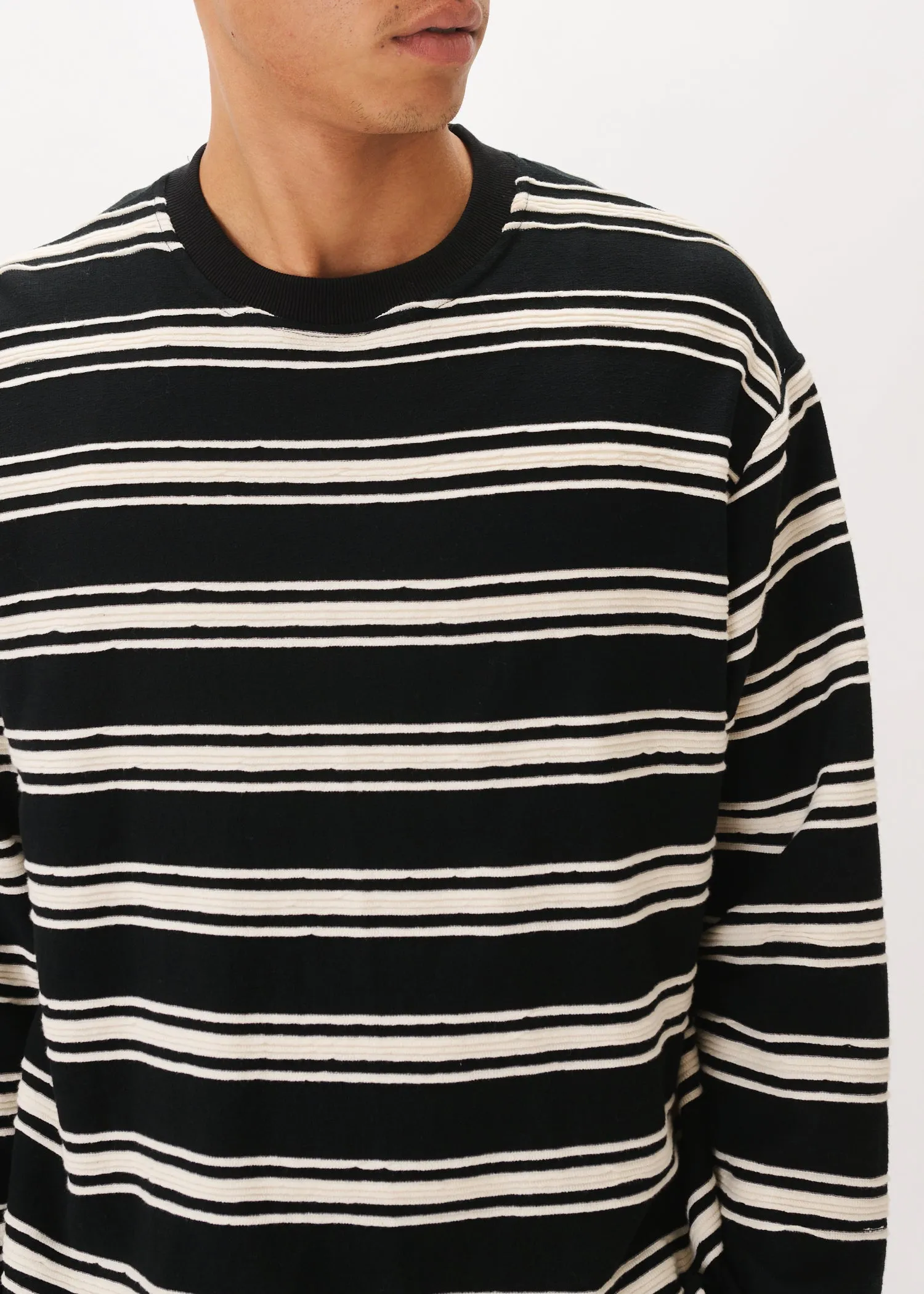 Textured Stripe Tee sold by Estudio Niksen product image thumbnail 4