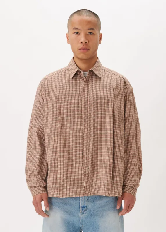 Boxy Pleated Shirt made by Estudio Niksen
