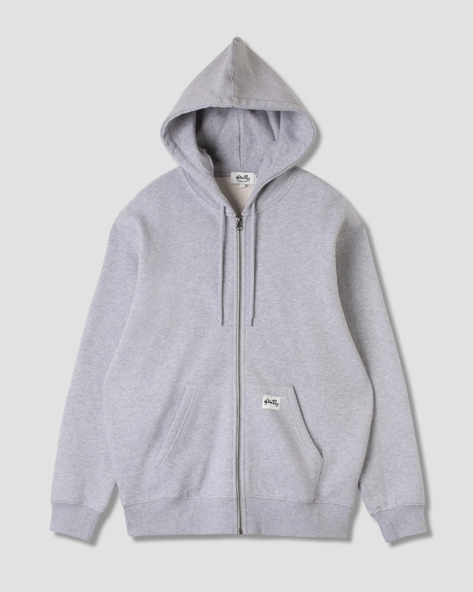 Patch Zip Hood (Grey Marl) sold by Stan Ray