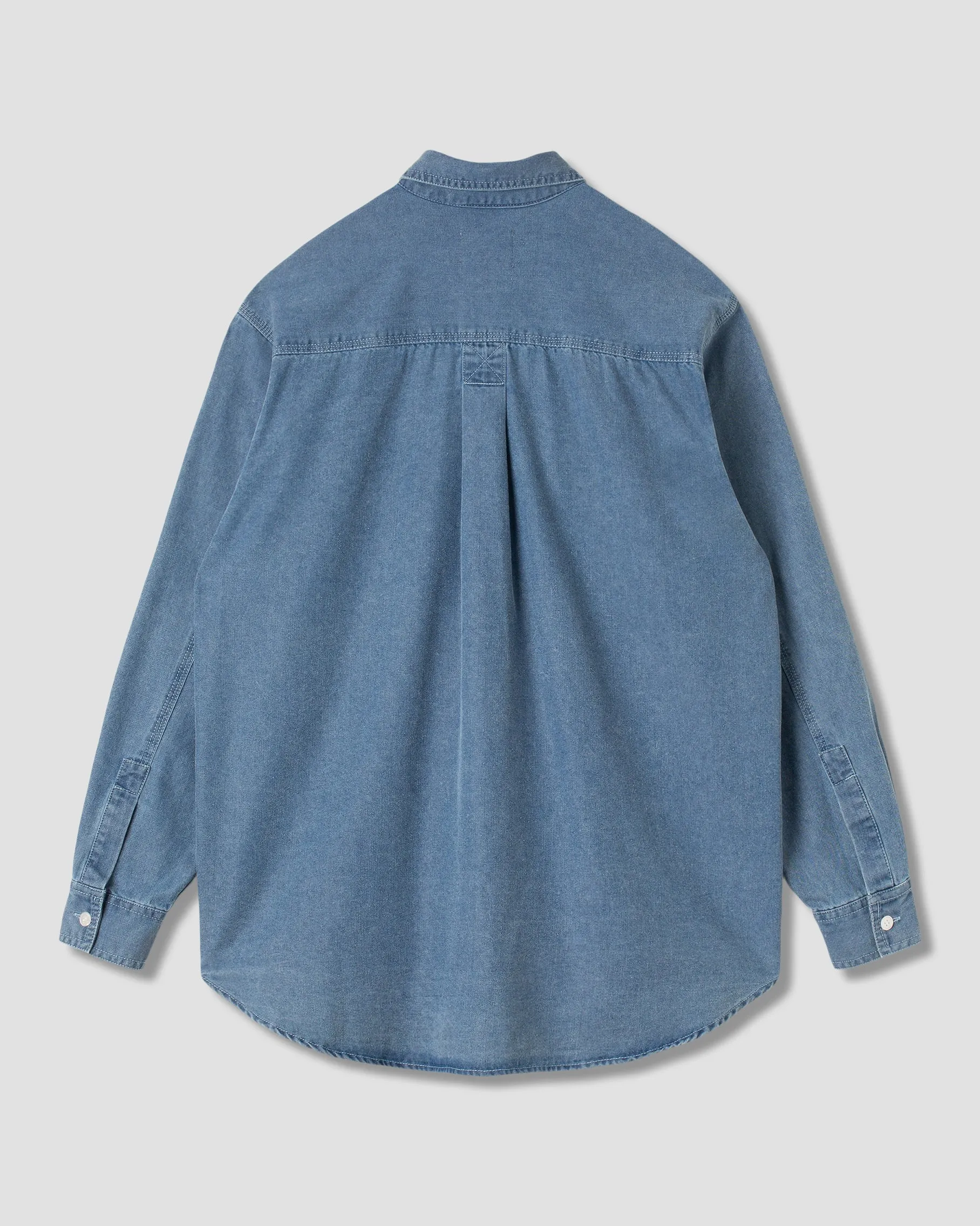 Chambray Shirt (Mid Wash 6oz Denim) sold by Stan Ray product image thumbnail 2