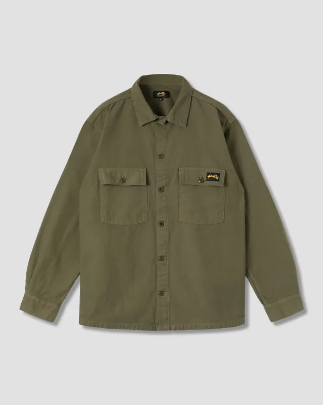 CPO Shirt (Olive Sateen) sold by Stan Ray