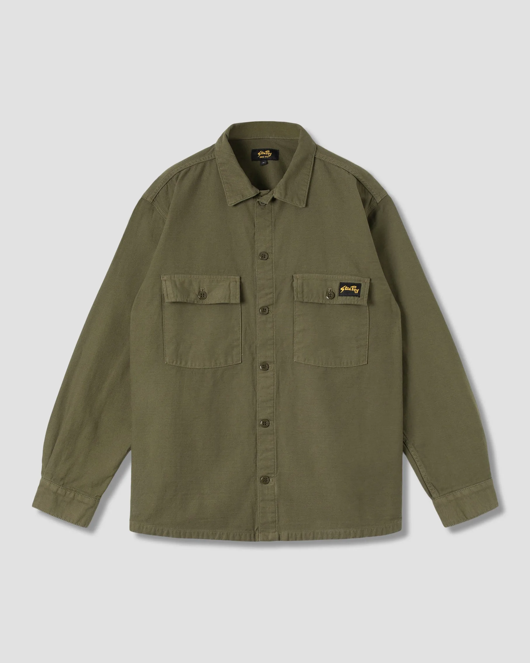 CPO Shirt (Olive Sateen) sold by Stan Ray