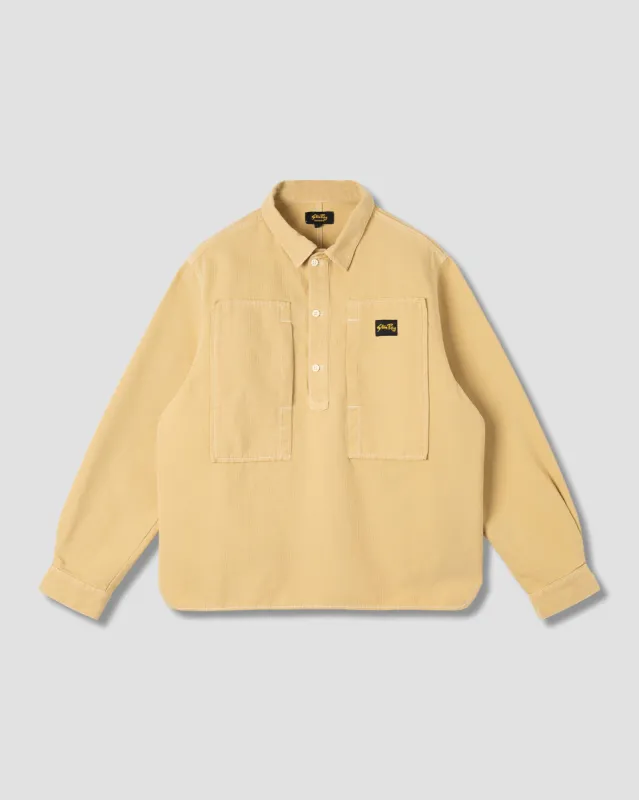 Painters Pop Over Shirt (Khaki Bedford Cord) sold by Stan Ray