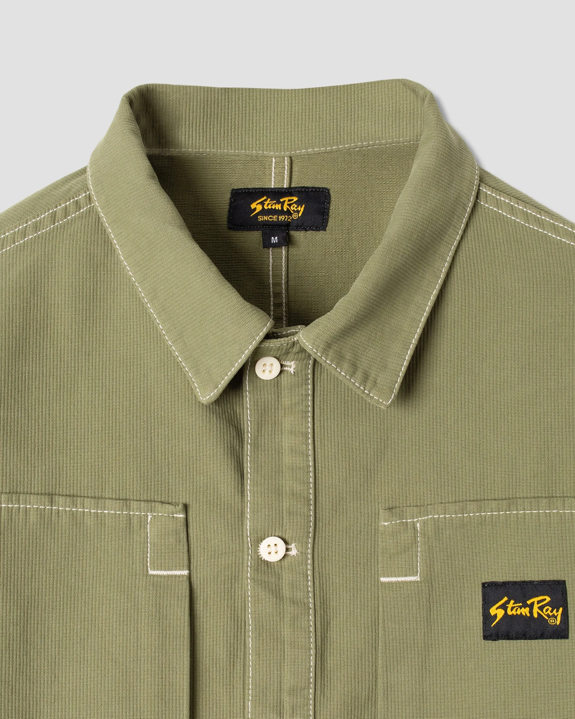 Painters Pop Over Shirt (Olive Bedford Cord) sold by Stan Ray product image thumbnail 5