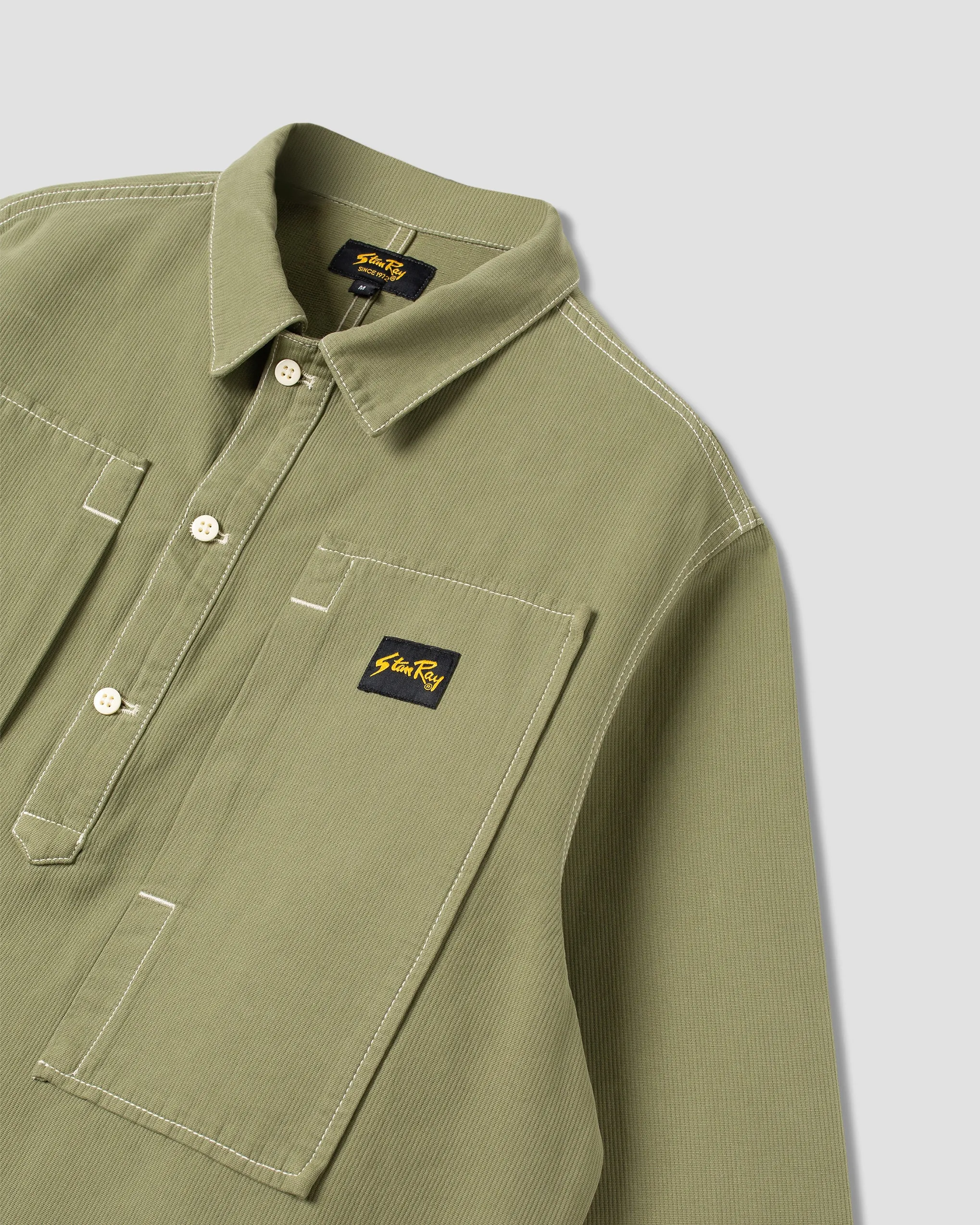 Painters Pop Over Shirt (Olive Bedford Cord) sold by Stan Ray product image thumbnail 4
