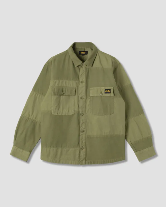CPO Shirt (Olive Sateen/Ripstop Mix) sold by Stan Ray