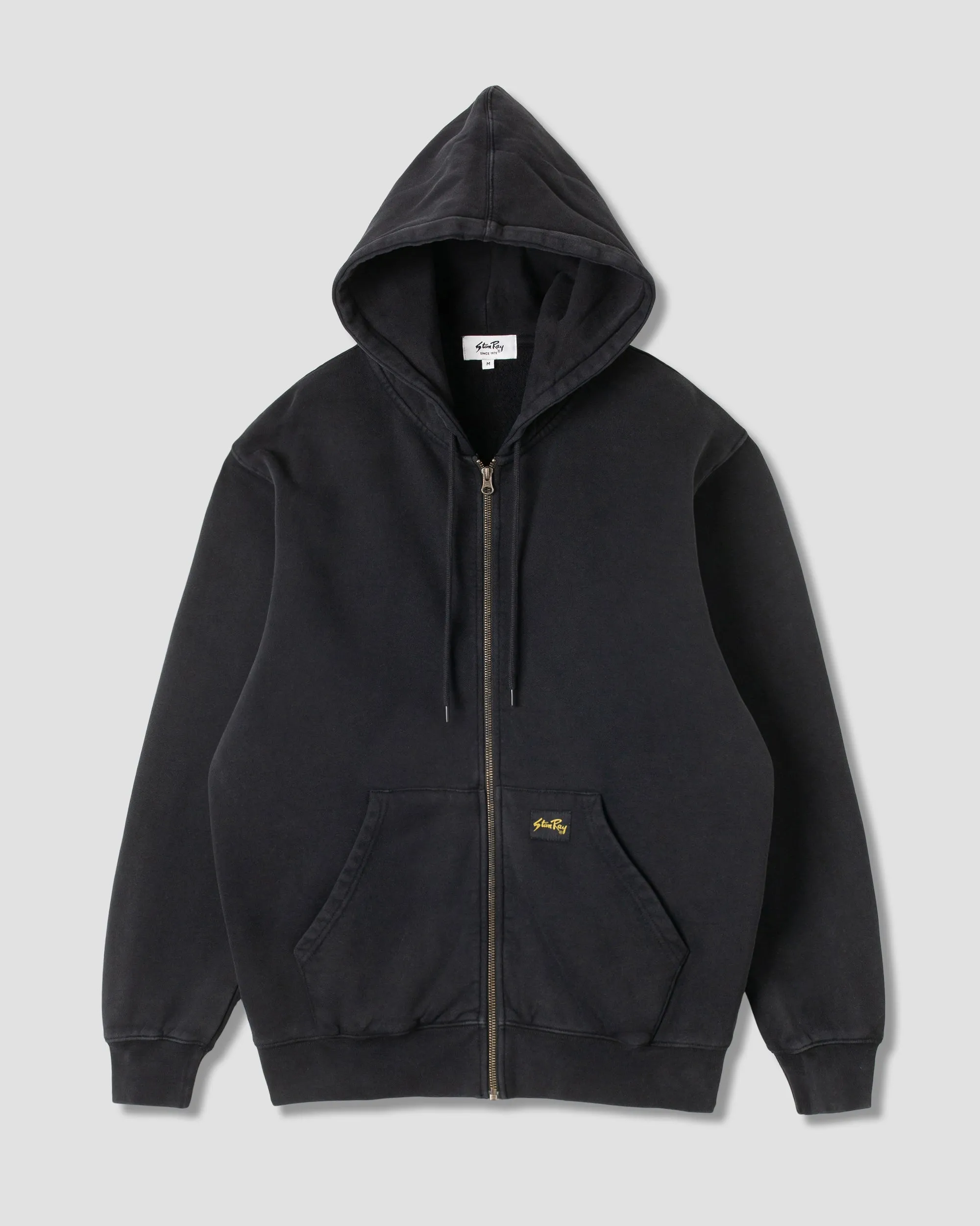 Patch Zip Hood (Washed Black) sold by Stan Ray