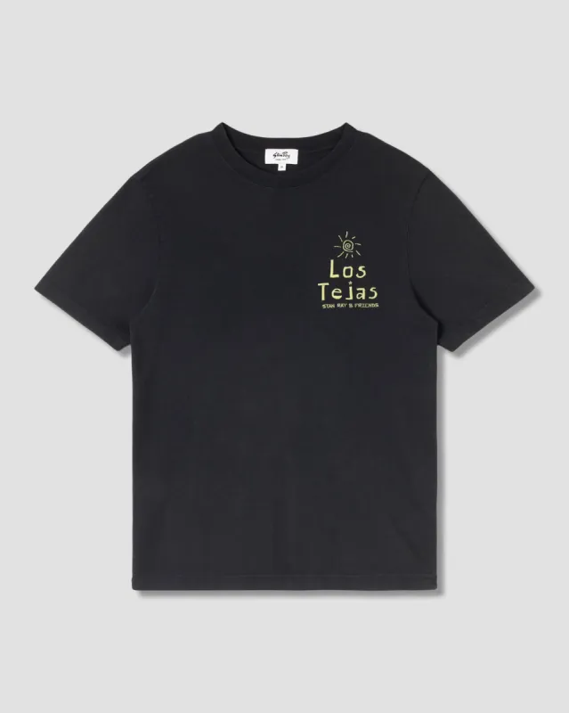 Los Tejas Tee (Washed Black) sold by Stan Ray