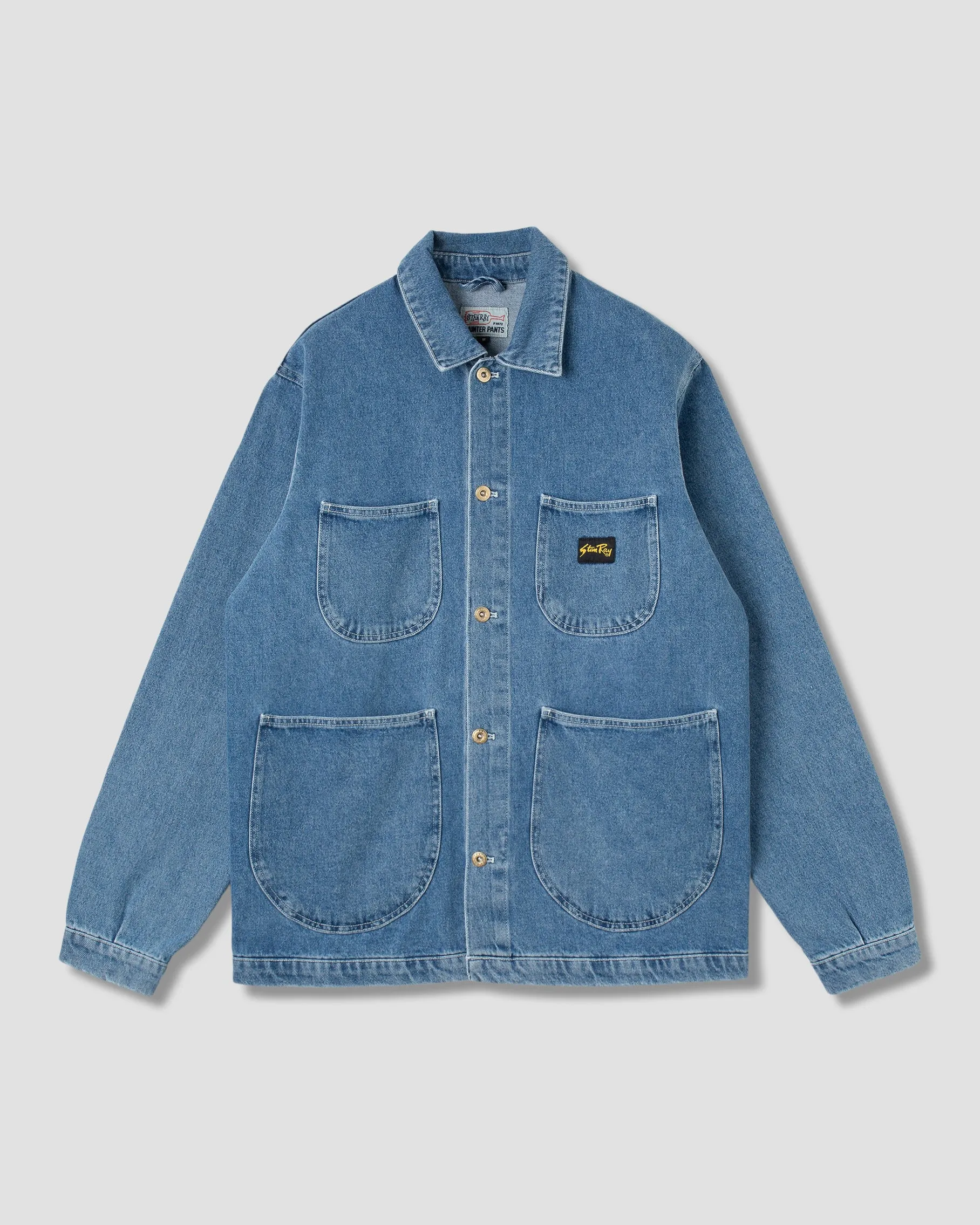 Coverall Jacket (Heavy Stone Wash Denim) sold by Stan Ray