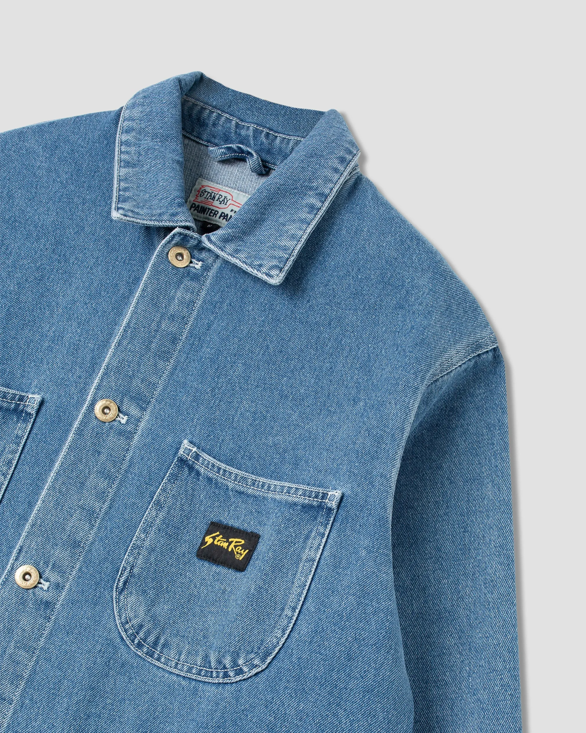 Coverall Jacket (Heavy Stone Wash Denim) sold by Stan Ray product image thumbnail 5