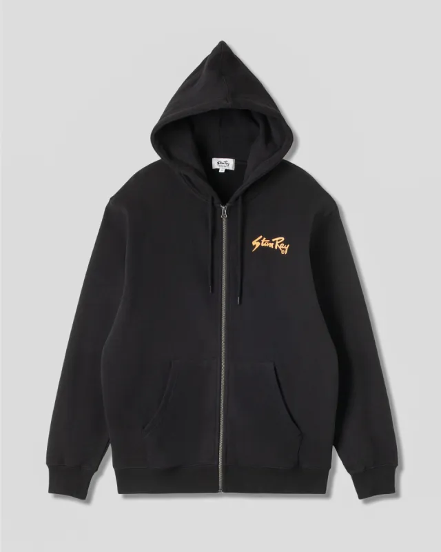 Stan OG Zip Hood (Black / Orange Print) sold by Stan Ray