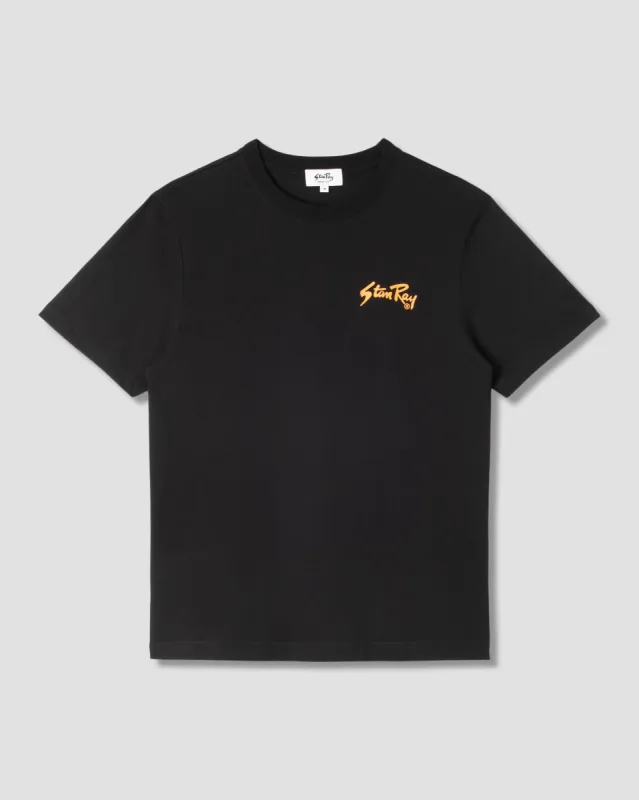 Stan OG Tee (Black / Orange Print) sold by Stan Ray