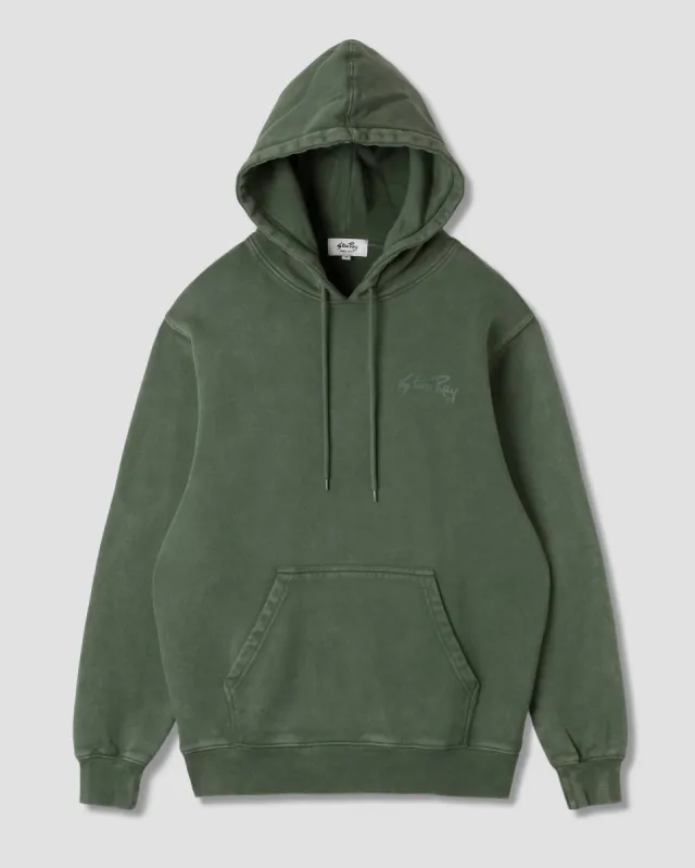 Stan OG Hood (Washed Green / Tonal Print) sold by Stan Ray