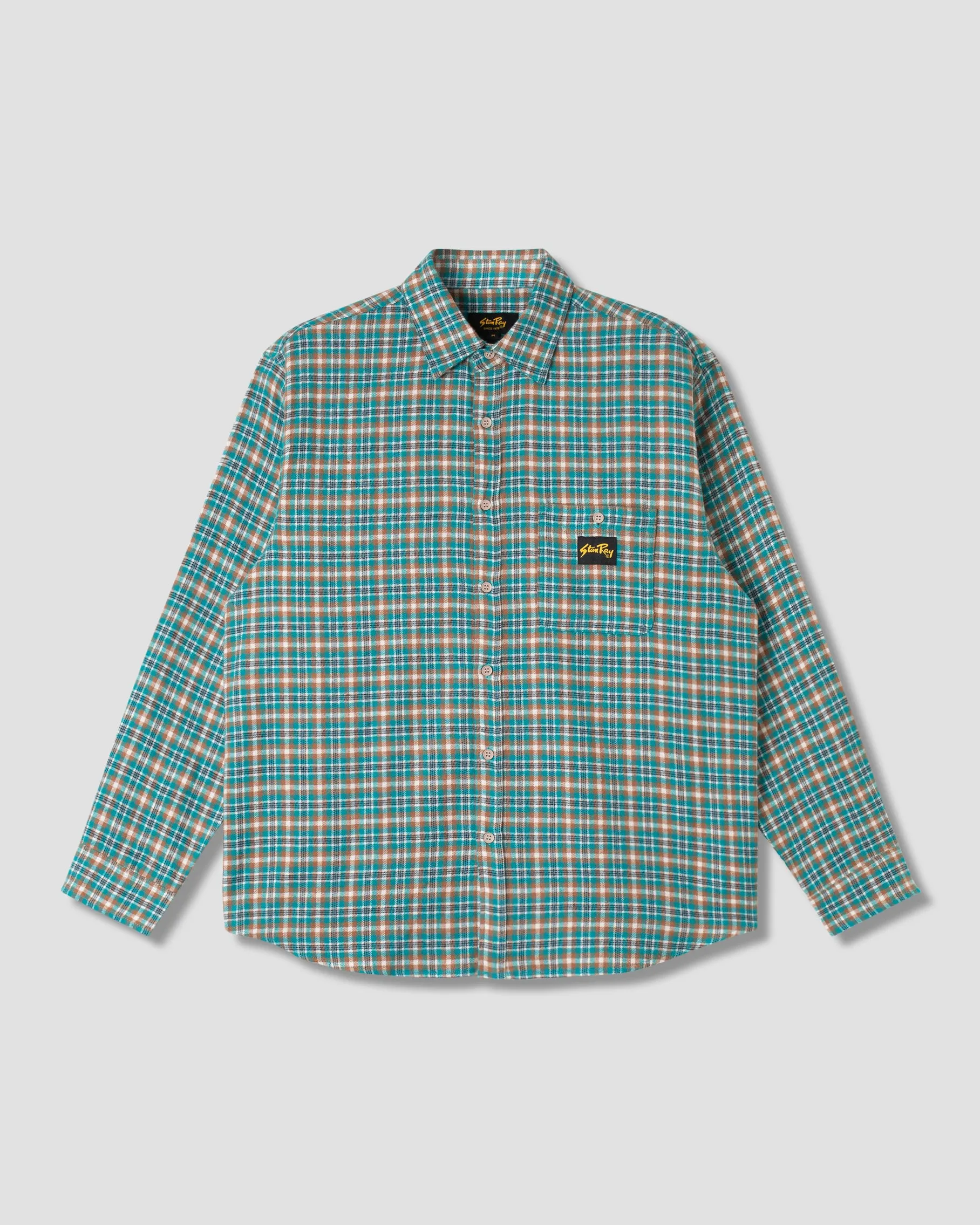 Flannel Shirt (Aqua Plaid) sold by Stan Ray