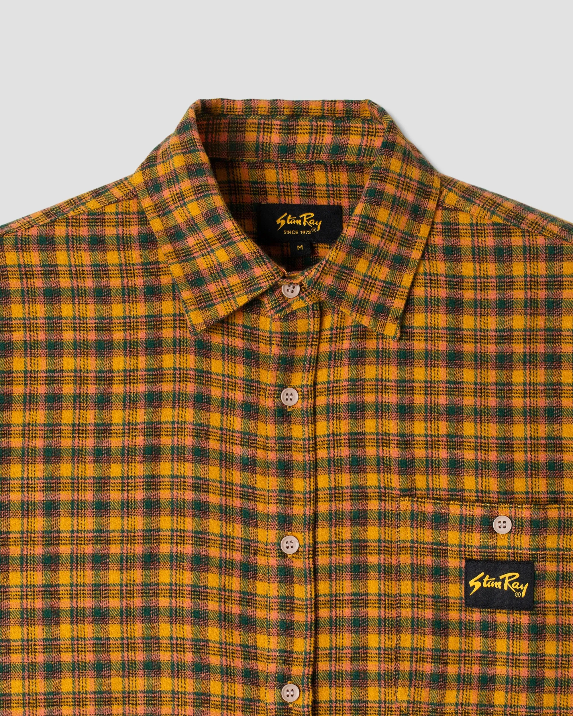 Flannel Shirt (Orange Plaid) sold by Stan Ray product image thumbnail 4