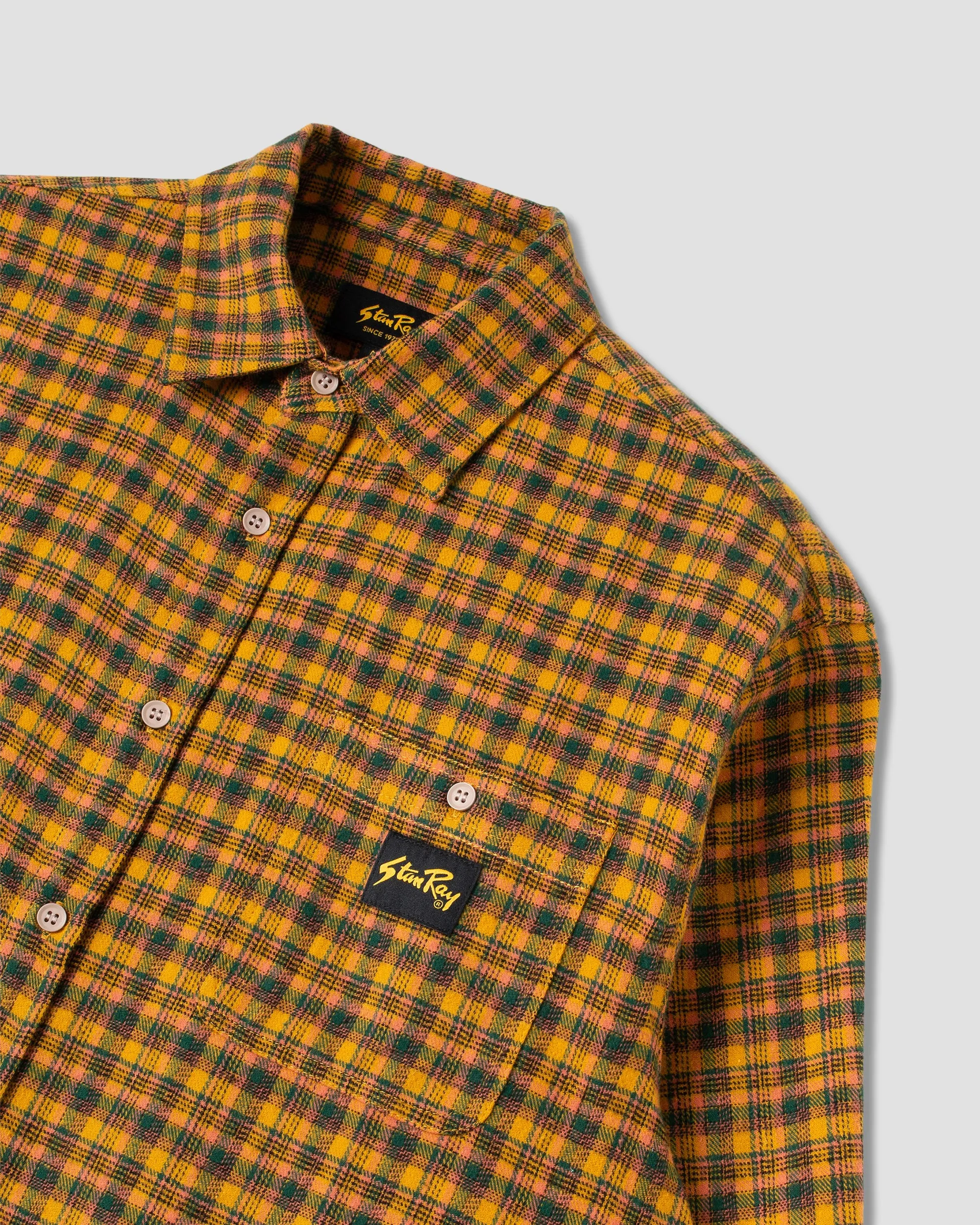 Flannel Shirt (Orange Plaid) sold by Stan Ray product image thumbnail 3