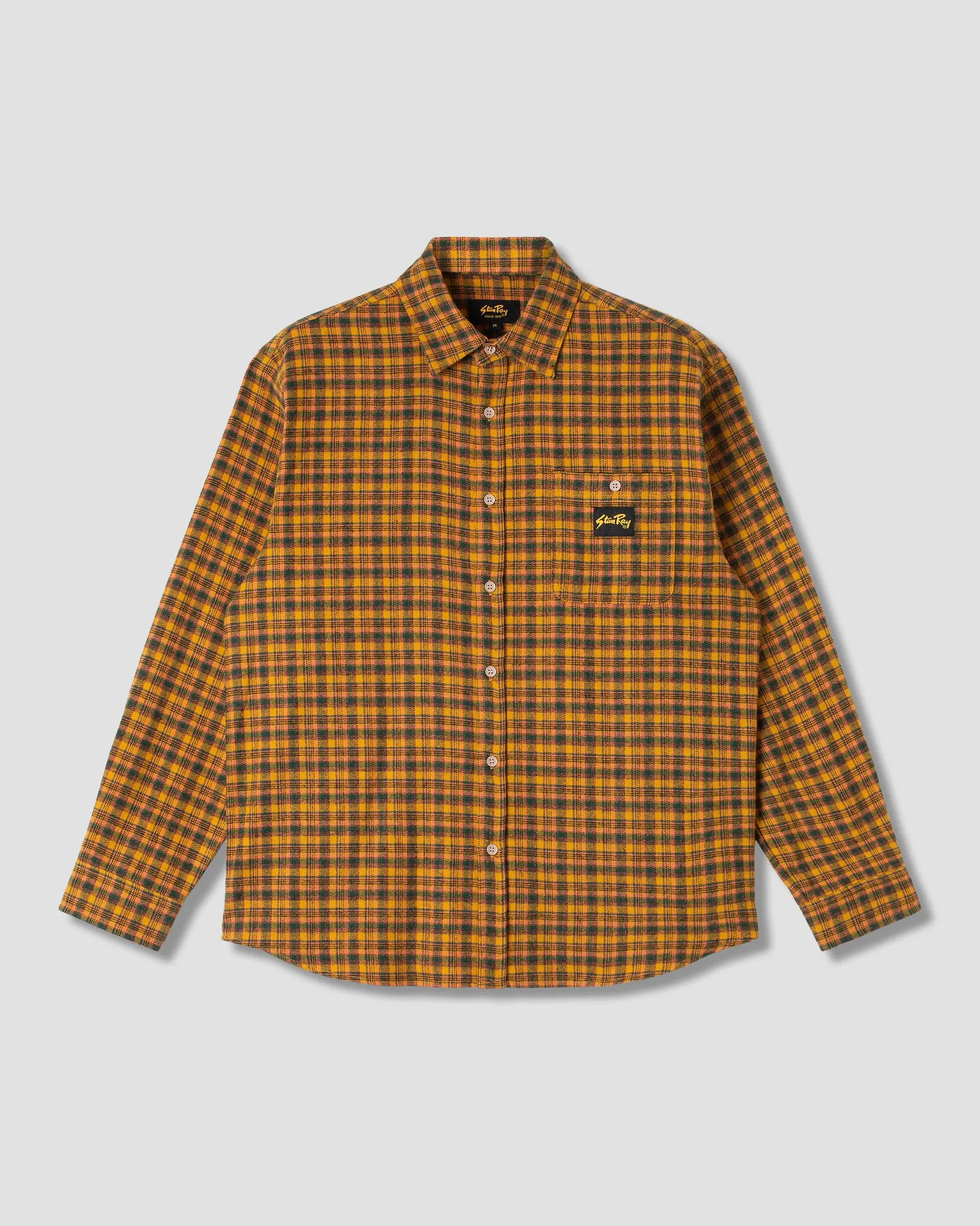 Flannel Shirt (Orange Plaid) sold by Stan Ray