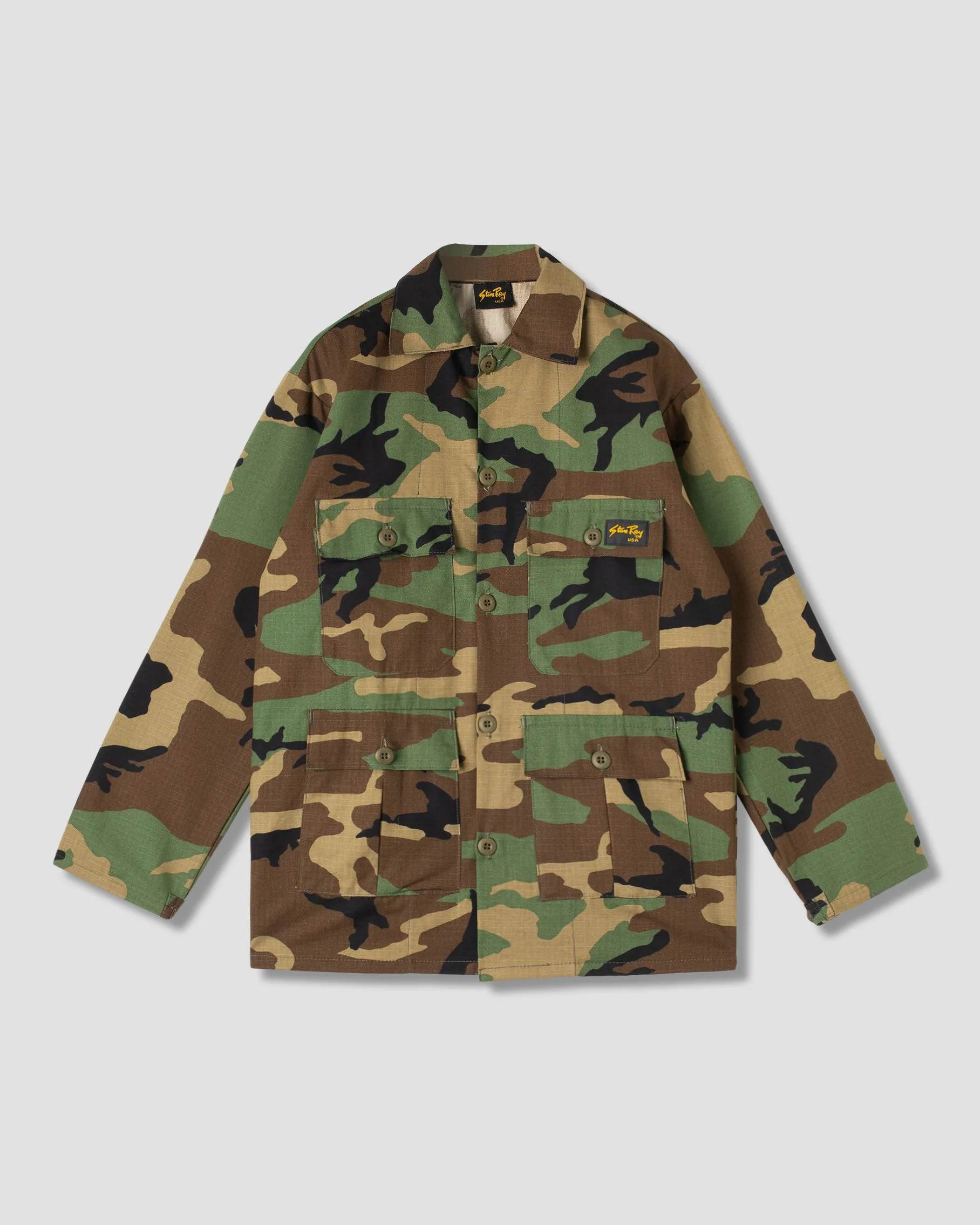 4 Pocket Jacket (Woodland Camo) sold by Stan Ray