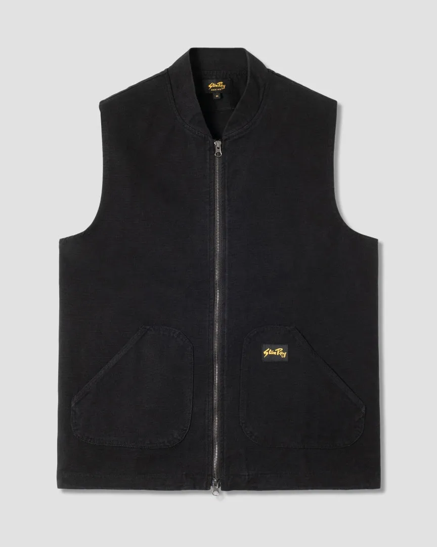 Work Vest (Washed Black) sold by Stan Ray