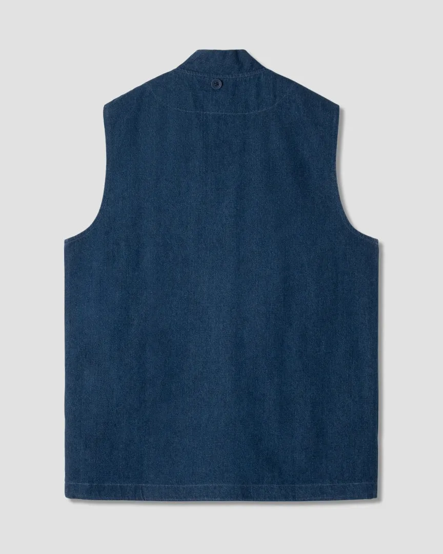 Work Vest (Indigo Denim 12oz) sold by Stan Ray product image thumbnail 2