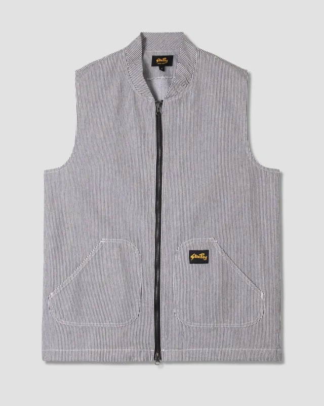 Work Vest (Aged Hickory Stripe) sold by Stan Ray