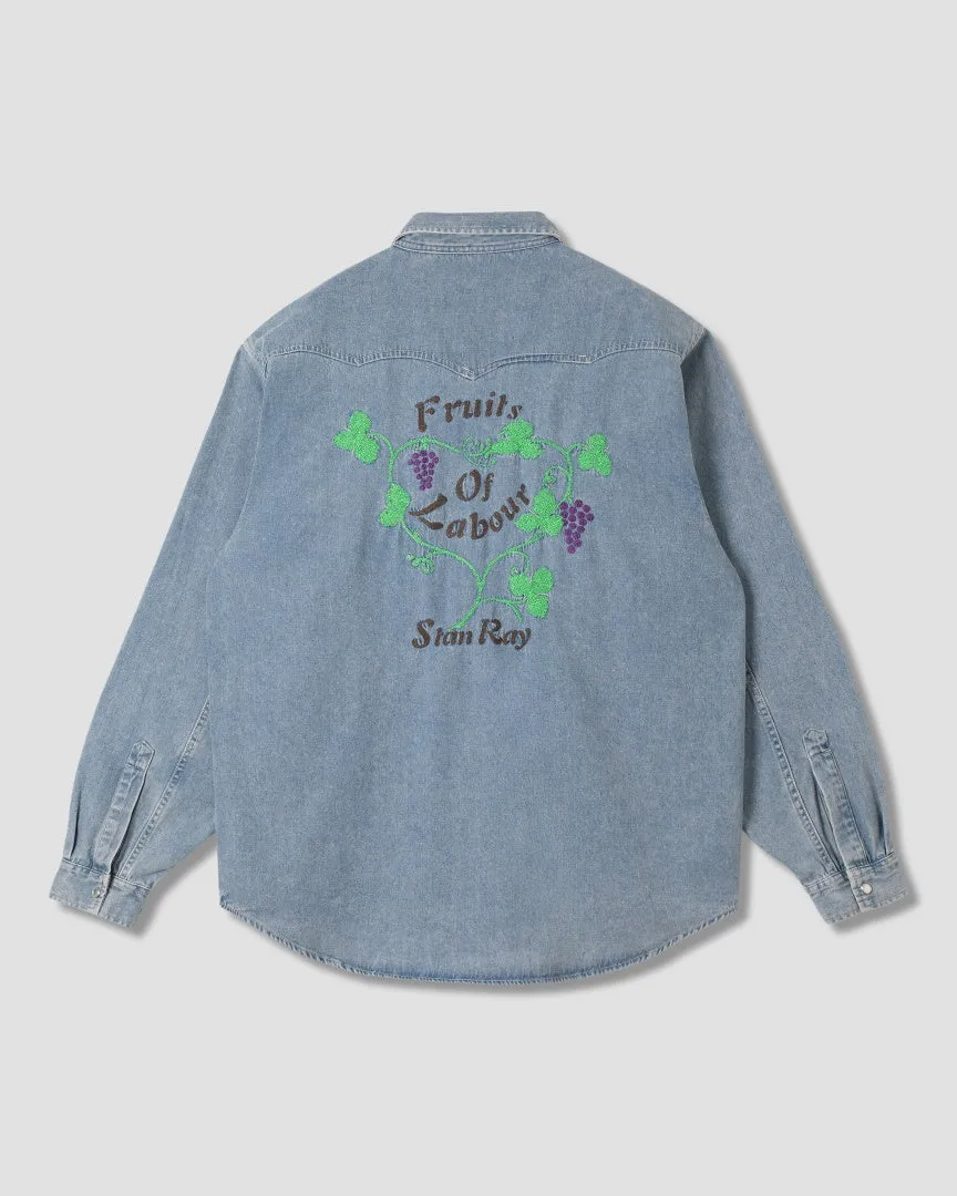 Western Shirt (Stonewashed Denim) sold by Stan Ray product image thumbnail 2
