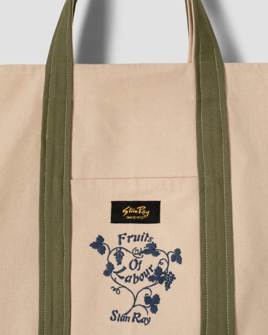 Big Tote (Natural/ Olive Sateen) sold by Stan Ray product image thumbnail 3