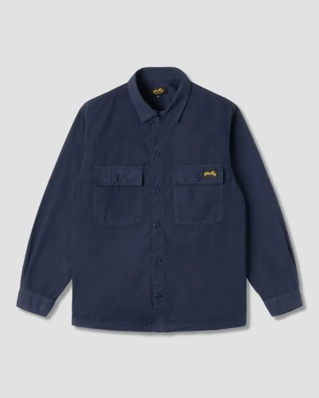 CPO Shirt (Navy Poplin) sold by Stan Ray