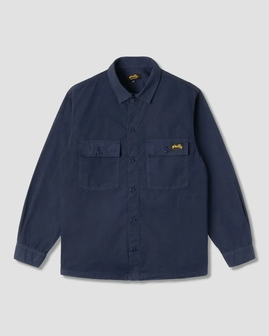 CPO Shirt (Navy Poplin) sold by Stan Ray