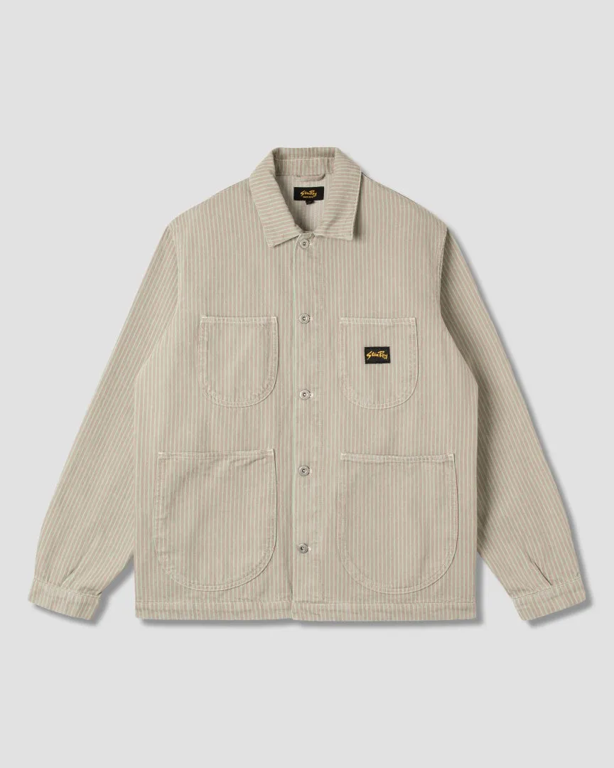 Coverall Jacket (Quiet Green Hickory) sold by Stan Ray