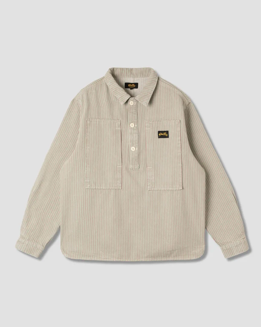 Painters Pop Over Shirt (Quiet Green Hickory) sold by Stan Ray