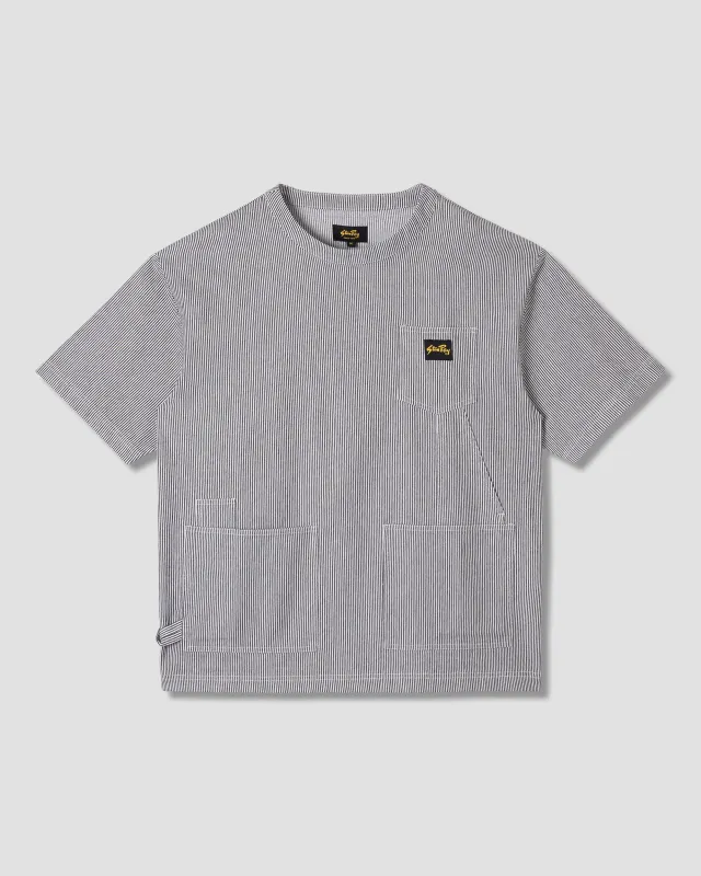Utility Painter Tee (Aged Hickory Stripe) sold by Stan Ray
