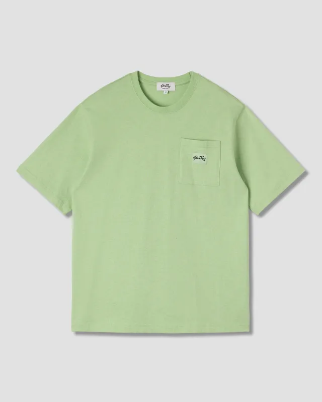 Patch Pocket Tee (Quiet Green Heather) sold by Stan Ray