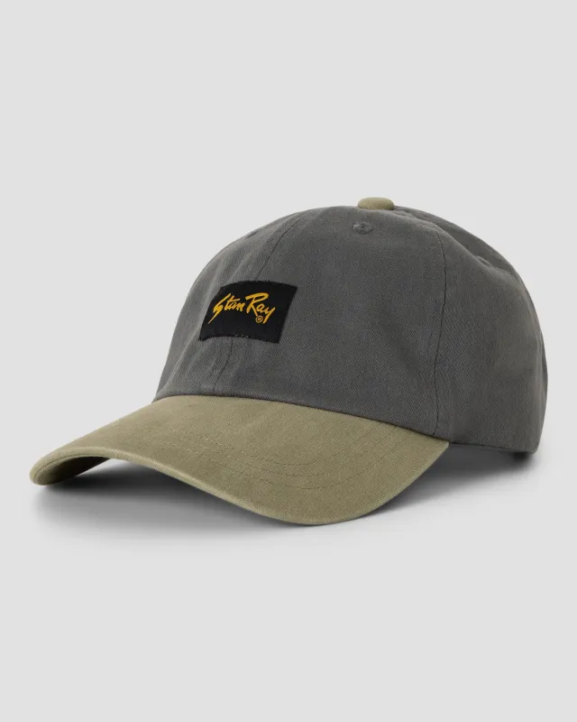 Ball Cap (Washed Black / Olive) sold by Stan Ray