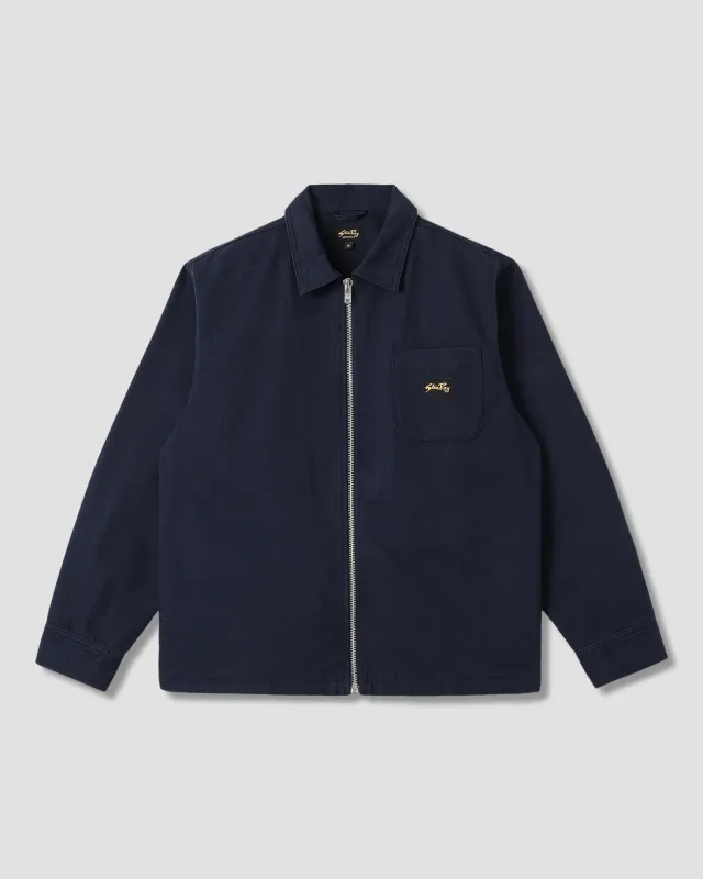 Zip Shirt  (Navy Bedford) sold by Stan Ray