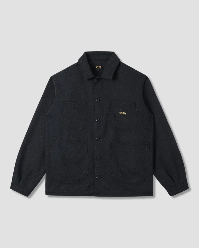Coverall Jacket (Navy Wool) sold by Stan Ray