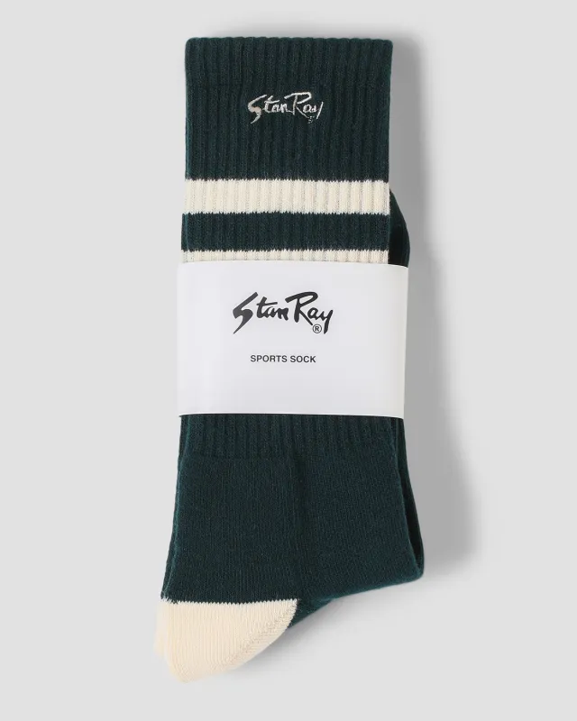 Sports Sock (Botanical Green / Natural ) sold by Stan Ray