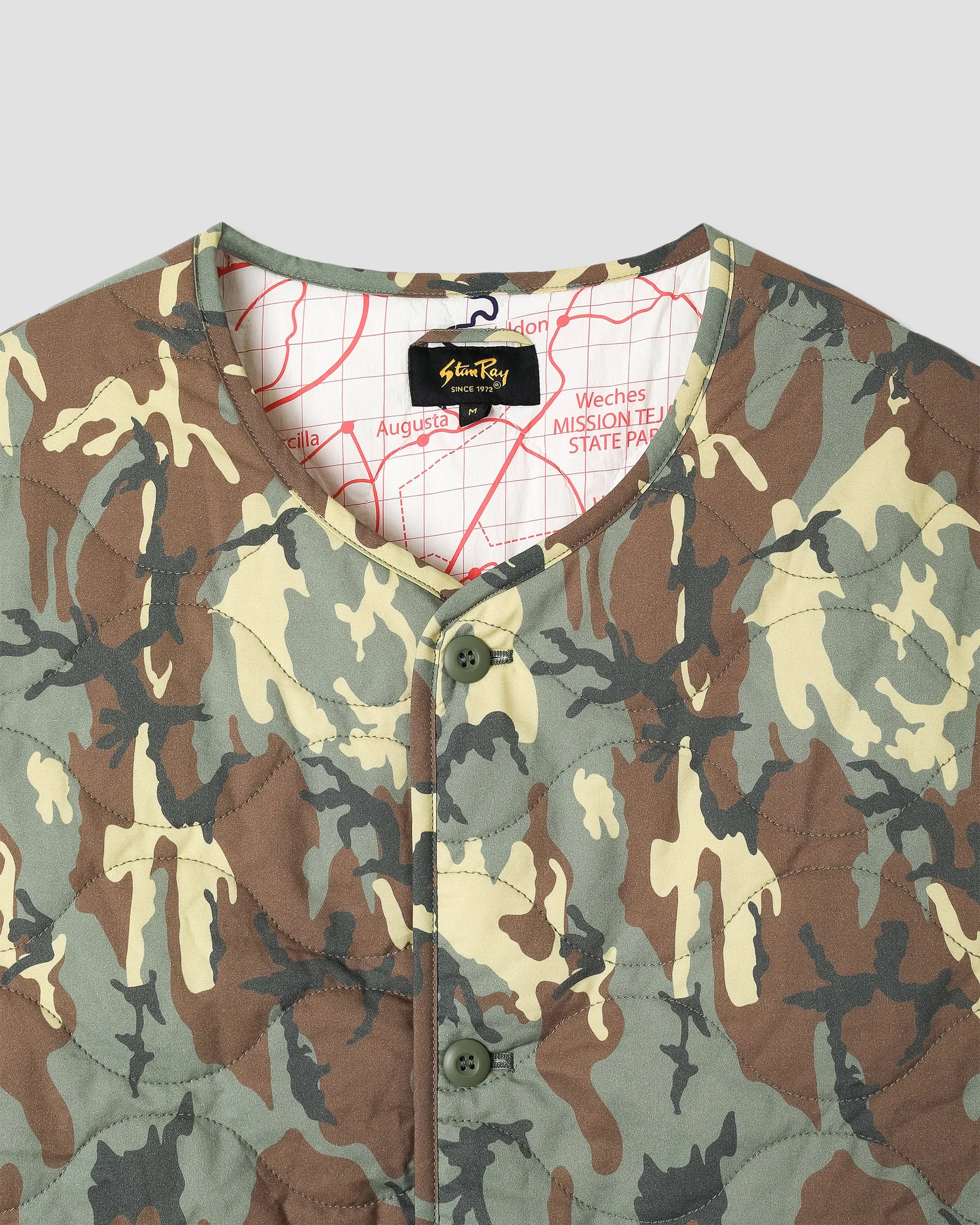 Quilted Liner Jacket (Woodland DPM) sold by Stan Ray product image thumbnail 3